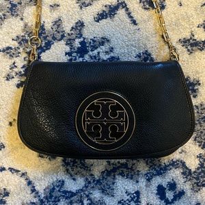 Tory Burch Women's Crossbody Purse Black & Gold